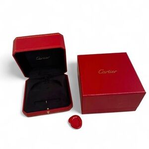 Authentic Cartier love bracelet empty box with wax seal.